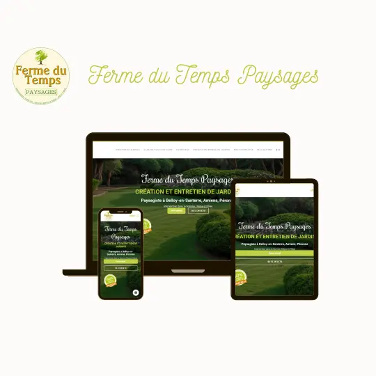 Site d'un paysagiste dans la Somme